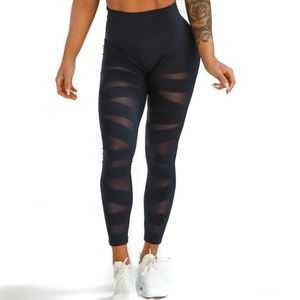 TYC Navy Mesh Leggings
